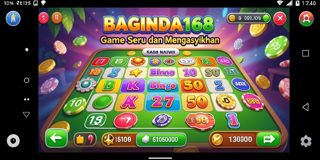 Tampilan gameplay seru di <strong>BAGINDA168</strong> dengan kartu Bingo menarik.