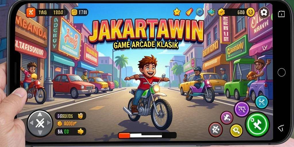 Tampilan gameplay seru di JAKARTAWIN dengan berbagai tantangan.