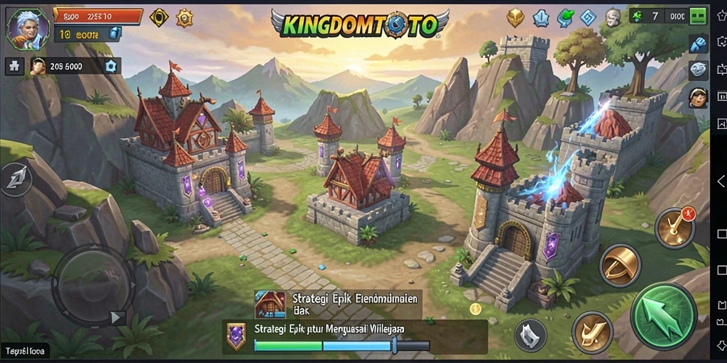 Gameplay memukau KINGDOMTOTO dengan pertempuran strategi.