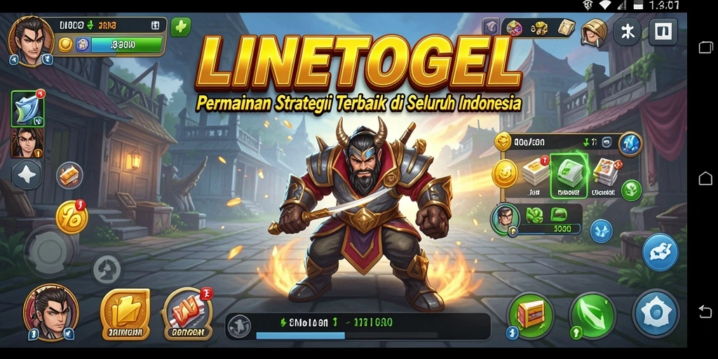 Tampilan dinamis gameplay SLG yang mendebarkan di LINETOGEL.
