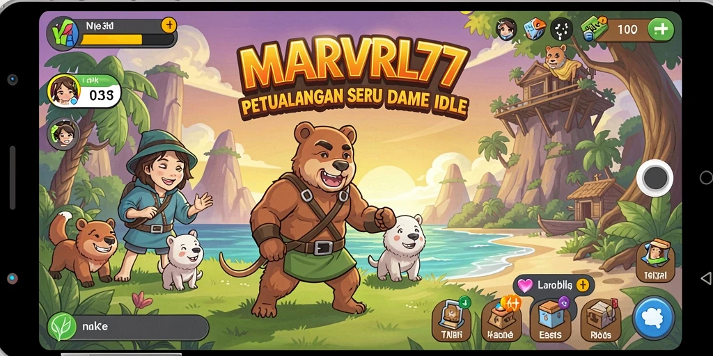 Tampilan menarik dari gameplay <strong>MARVRL77</strong> dengan elemen idle yang seru.