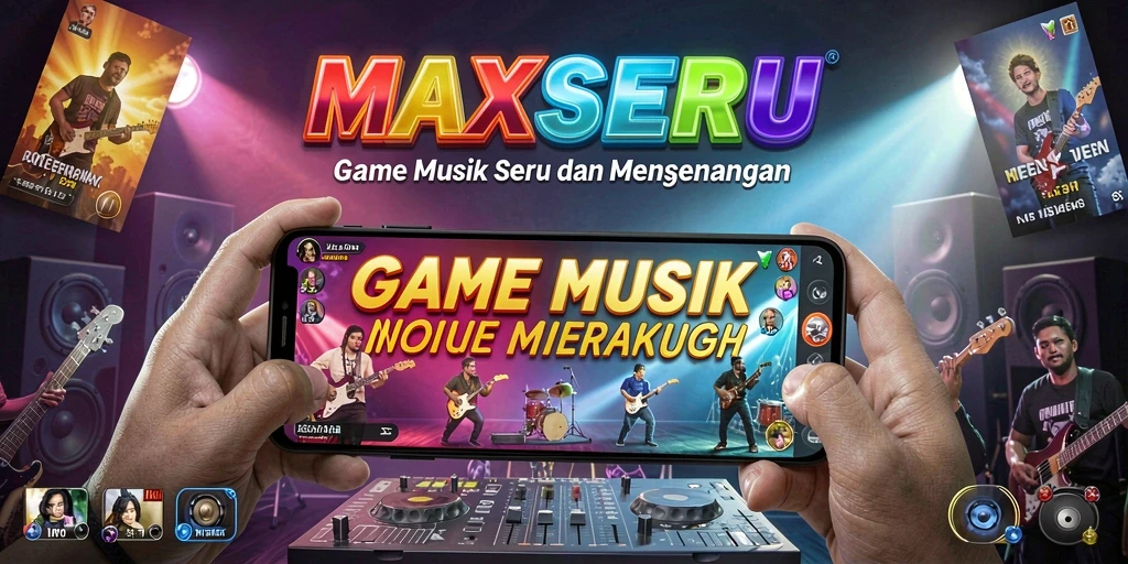 Tampilan gameplay MAXSERU yang seru dan interaktif.