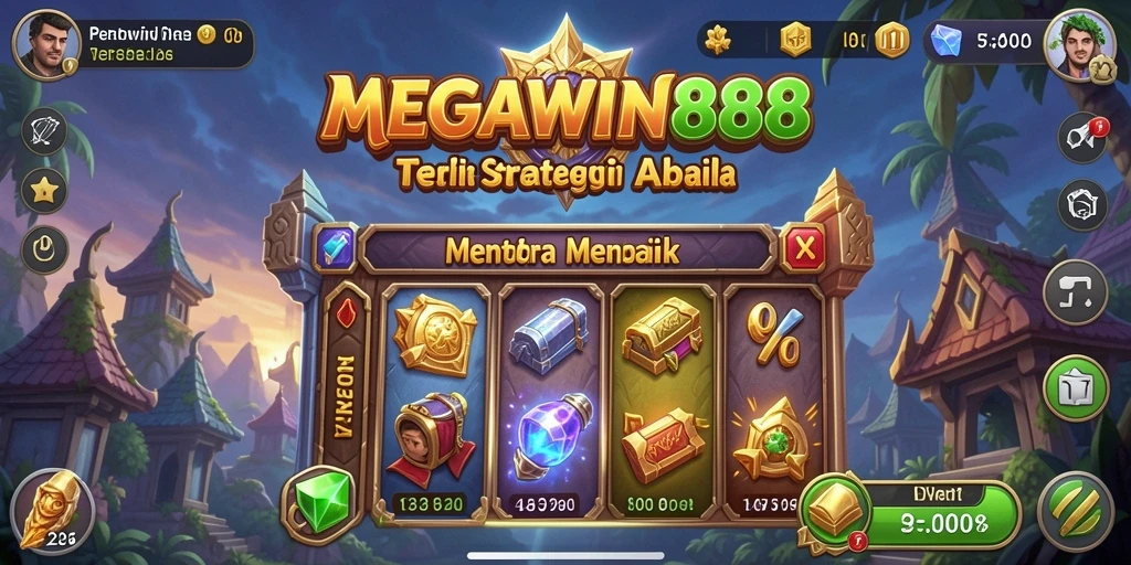 Screenshot MEGAWIN888 menampilkan aksi menara pertahanan yang mendebarkan.