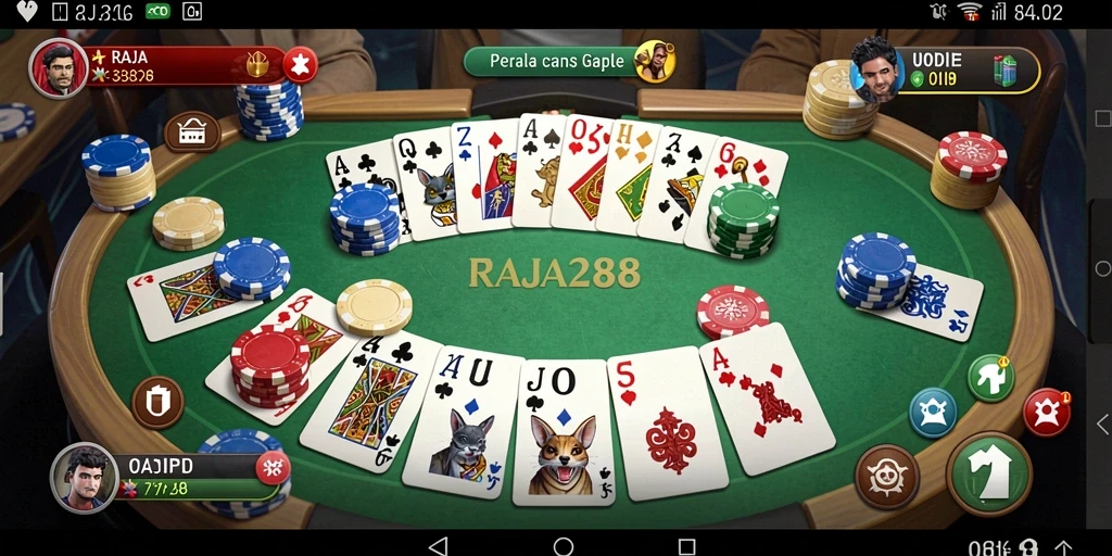 Tampilan gameplay seru dan interaktif dari RAJA288.