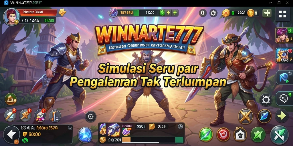 Screenshot gameplay WINRATE777 yang menampilkan simulasi seru dan interaktif.